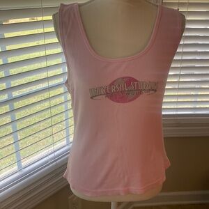 Universal Studios Pink 1X Tank Top